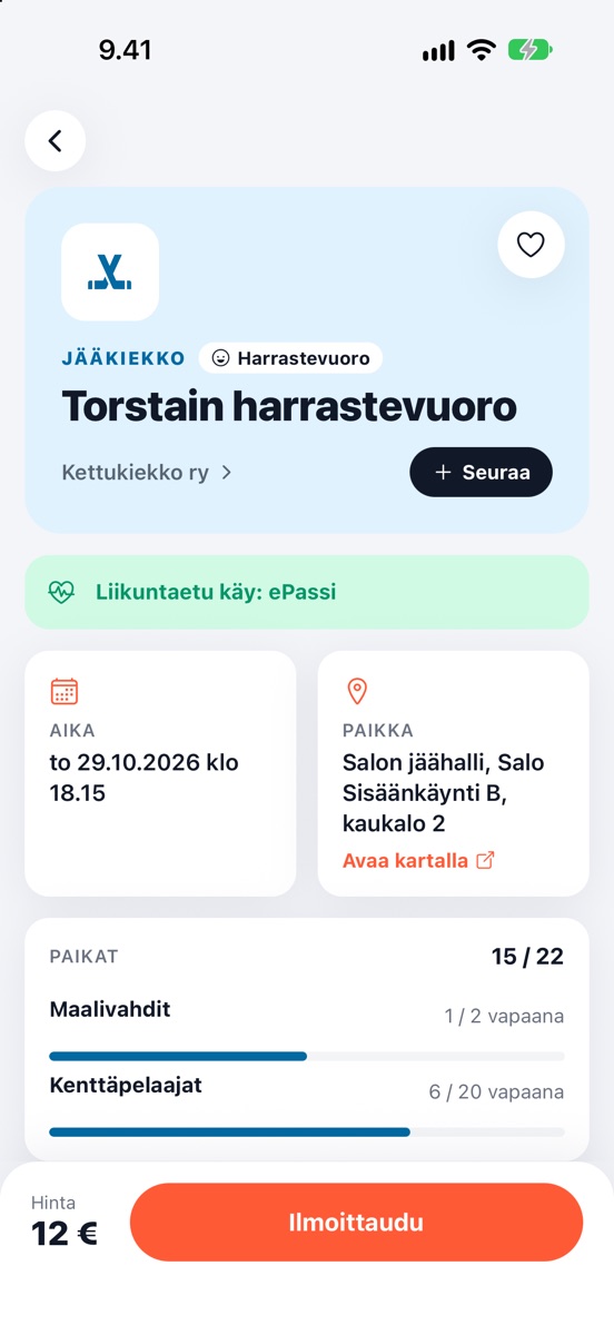 Tapahtuman tiedot ja ilmoittautuminen